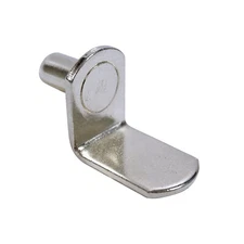 1/4" L-Shaped Shelf Support, Nickel ROKSPL14N