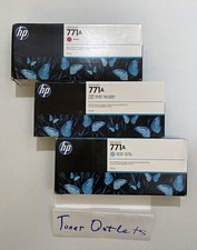 3x Genunie HP 771A Ink Cartridge 775-ml, Magenta, Light Cyan, Photo Black,