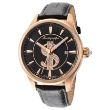 MONTEGRAPPA SWISS MADE FORTUNA CASH WATCH - DOLLAR SIGN DIAL WITH CRYSTALS 
