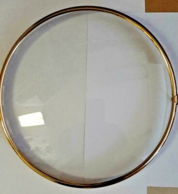 Hermle-Kieninger Hinged clock Brass bezel 250 mm diameter with domed glass