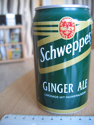 Leere Blechdose 330ml Schweppes Ginger Ale Limonade mit Ingwerauszug von 1996