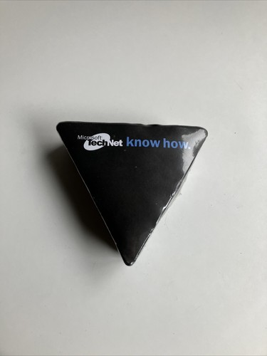 Vintage Microsoft TECHNET Promotion Launch Tee Shirt Shrink Wrap Triangle Sealed - Picture 10 of 13