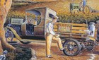 State Farm Crash John Deere Indian Cycle Mail Pouch MINT Print Signed by Souders — photo 2
