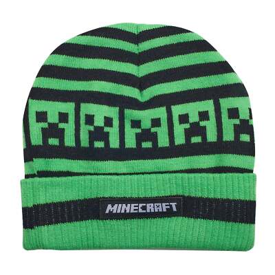 Minecraft Beanie Wintermütze Creeper Grün