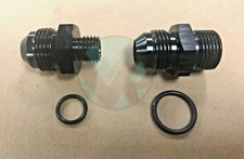 Bosch 044 Fuel Pump Inlet Outlet Fittings Black 10 An -10 E85 Compatible