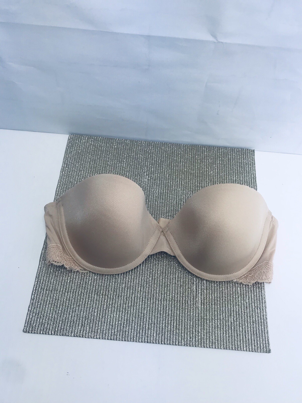 Cassandra Intimates: Nude color Bra Strapless -Sz-36C - Gem