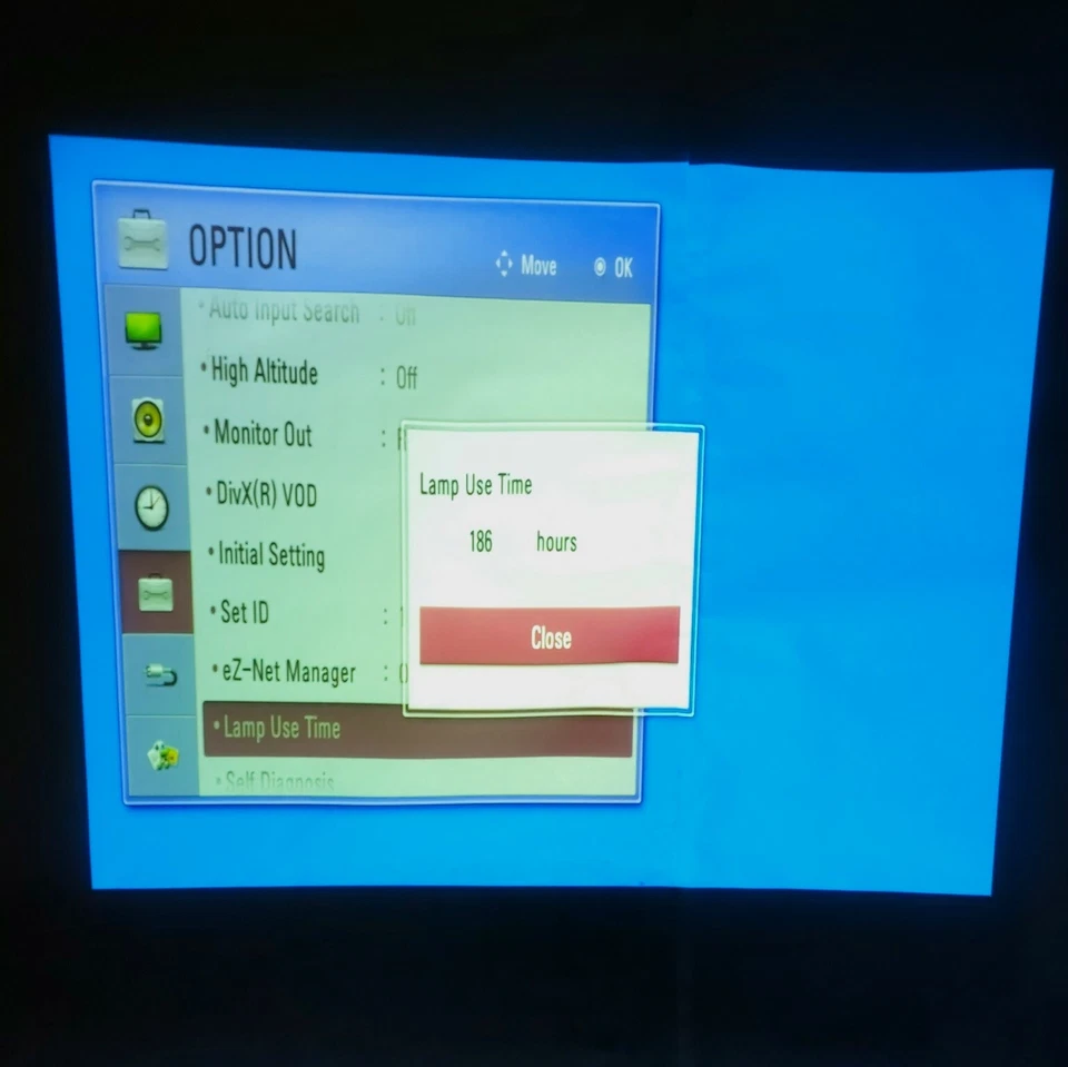 LG BG630 LCD Projector, 30-300", 1024 x 768, VGA, Composite, HDMI, 100-240VAC - Image 3 of 4