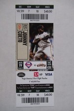 SAN FRANCISCO GIANTS VS PHILLIES 8/19/2017 FULL TICKET ~TY KELLY (GRAND SLAM HR)