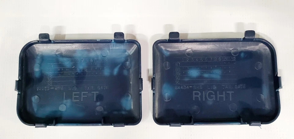 90-91 Honda Civic Wagon WAGOVAN Rear Hatch Interior Taillight Cover Caps - Image 2 of 3