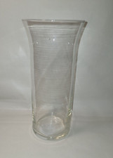 4.25" x 9.1" Clear Glass Flared Flare Flower Vase Made in USA
