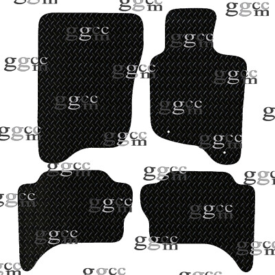 FITS MITSUBISHI L200 ALTERNATIVE 2015 TO 2019 TAILORED BLACK RUBBER FLOOR MATS.