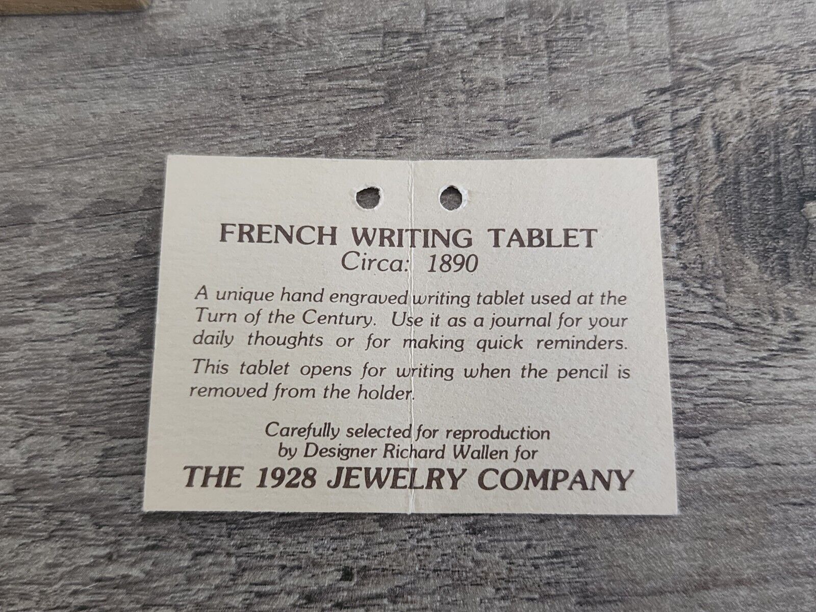 Vintage French Writing Tablet 1928 Jewelry Compan… - image 12