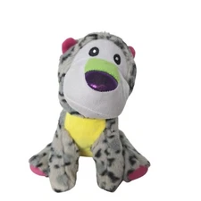 A&A Global Industries Gray Leopard Cheetah Cat Plush Stuffed Animal 8.5"