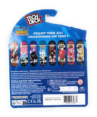 Tech Deck Finesse Skateboards x Sonic The Hedgehog Chao