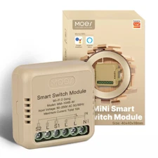 MOES WiFi Tuya Smart Light Switch Relay Module 3-Way 10A Alexa Google APP Timer