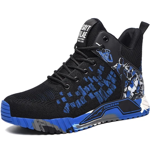 Stahlkappe Arbeit Sicherheitsstiefel Herren Outdoor Schuhe Pannensicher High Top Sneaker - Bild 22 von 32