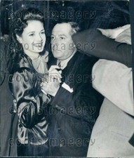 1944 Wire Photo Actor George Jessel With 3rd Wife Lois Andrews