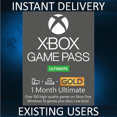 1 Month Xbox Game Pass Ultimate Live Gold Membership UK EU REGION