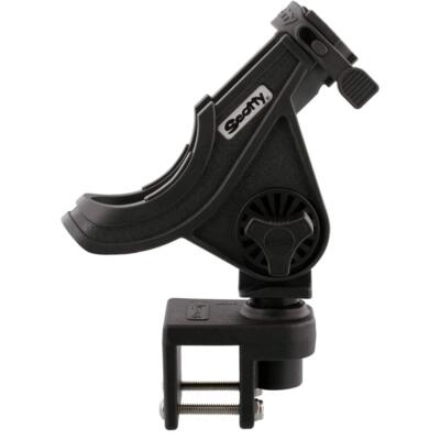 #284-BK Baitcaster/Spinning Rod Holder w/ #243 Square Rail Mount , Black