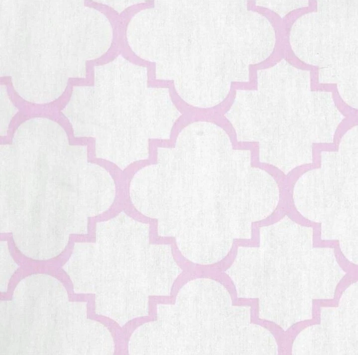 Trend Lab Orchid Bloom Quatrefoil Fitted Crib Sheet - Image 2 of 3