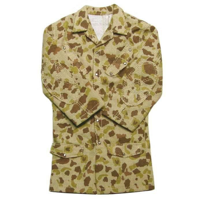 Uniforme 1/6 USMC Paramarine Jump Smock Veste Militaire Miniature Beach Camo