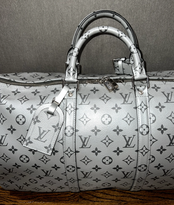 metallic louis vuitton duffle bag