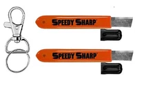 1 or 2 PACK Speedy Sharp Carbide Knife Sharpener, Key Chain & Hook Ring included