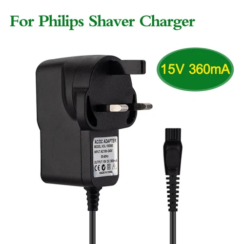 For Philips Shaver Series 3000 HQ8505 15V UK Plug Power Charger Lead Cord AC/DC - Bild 3 von 12
