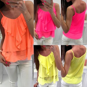 chiffon vest tops
