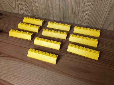 Lego 10 x Dachstein 4445 gelb yellow Slope 45 2 x 8 Basic Bricks