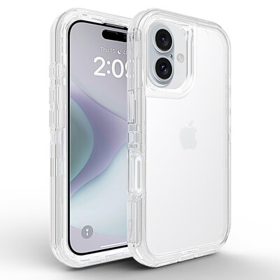For iPhone 17 16 15 Pro Max 14 13 12 11 Clear Case Heavy Duty Shockproof Cover