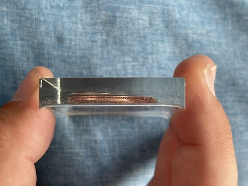 1807 UK Great Britain KING GEORGE III Genuine Penny Coin In Epoxy Block - Picture 5 of 6