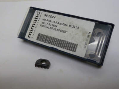 M12 x 1.5mm Thread Mill Insert - Mimatic