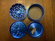 Space Case 63MM Spice Tobacco Herb Grinder -4 Piece- Blue