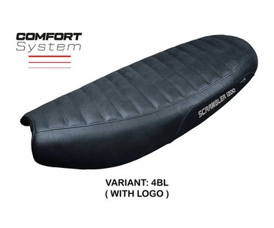 Sattelbezug Sitzbezug Hull Comf Blak + logo Tpz TRIUMPH SCRAMBLER 1200 2019 2026