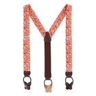 Trafalgar Men's Highly Caffeinated Silk Button End Suspenders