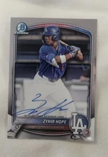 2025 Bowman Chrome Prospect Auto Zyhir Hope #CPA-ZH Auto #3