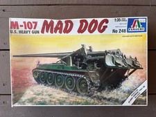 Italeri M-107 U.S. Heavy Gun Mad Dog Military 1/35 Model Kit #248 NEW SEALED