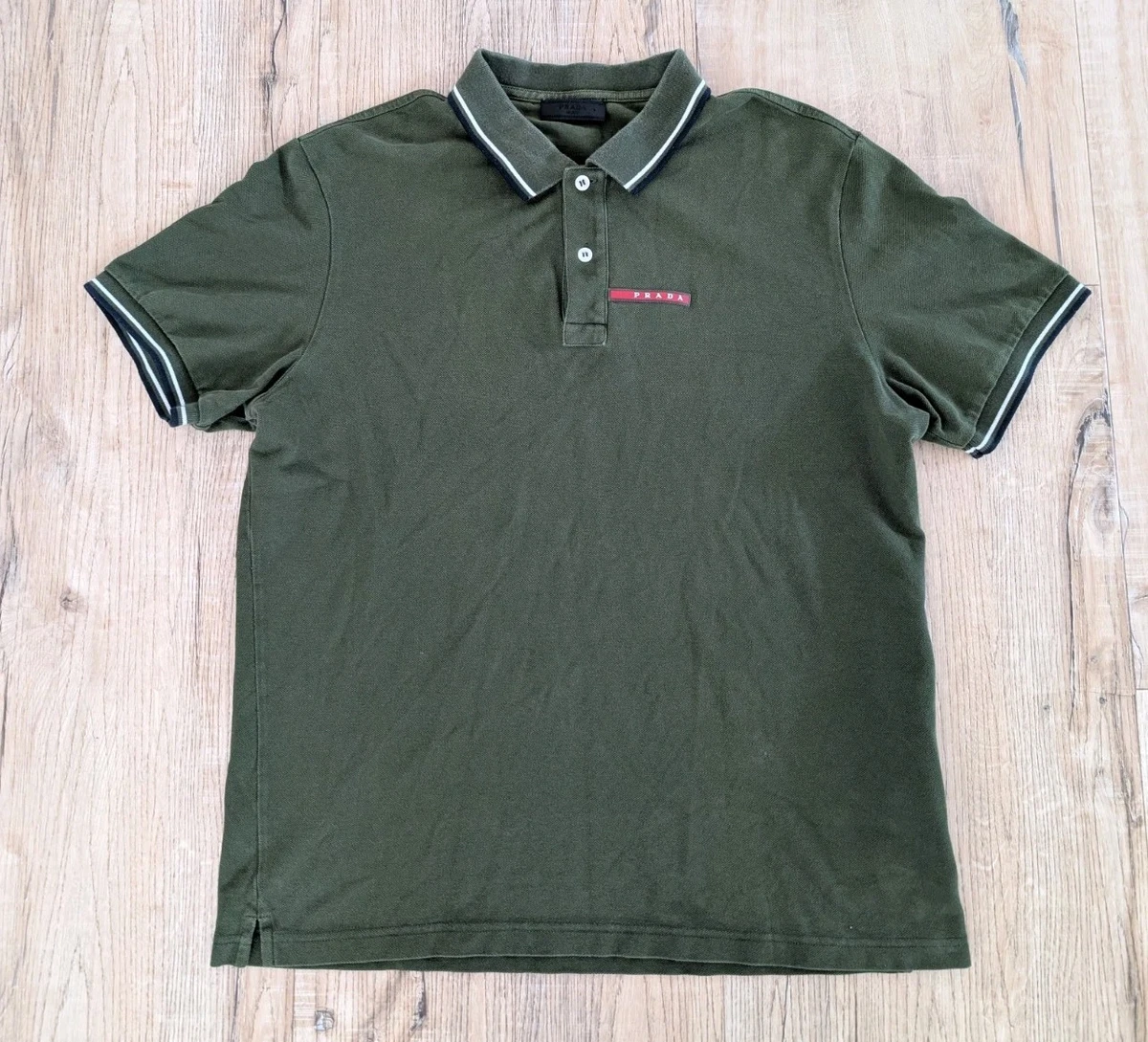 PRADA プラダ ポロシャツ モスグリーン オリーブ XXL 2XL 3L PRADA Green Shirts for Men for sale | eBay