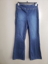 We The Free Womens Pull On Flare Pants Size XS Dark Wash Stretch