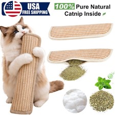 2  Cat Toy Game Pillow and Cat Scratching Pad Interactive Catnip Pillow Toy USA