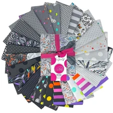 Graywork 24 Fat Quarter Bundle by Tula Pink for Free Spirit Fabrics