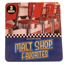 Collector  s Edition Malt Shop Favorites 3 CD Set In A Metal Tin  Booklet LN