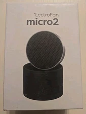NEW! Lectrofan Micro2 Sleep Sound Machine Bluetooth Speaker Black Factory Sealed