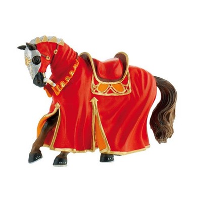 Bullyland Tournament Horse Red Animal Figure 80768 NEW