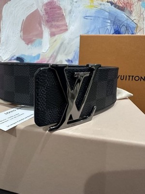 Louis Vuitton LV 40mm Reversible Belt M0213U Damier Graphite 90/36