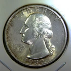 1932 ** Washington Quarter ** Beautiful Color ** CH BU ** Album Toned **