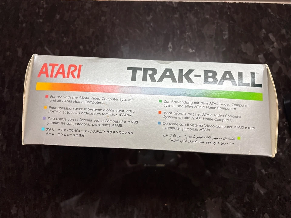 Atari Trak Ball Controller CX-80 Trackball 1983 New Sealed NOS - Image 2 of 4
