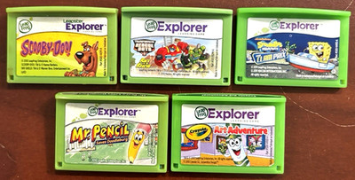 5 Leap Frog LeapPad Explorer Learning Game lot  LeapPad 1 2 3 XDI Ultra Platinum