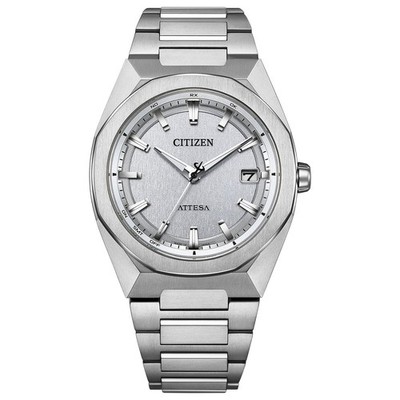 Unused CITIZEN CB3040-56H Gray Eco-Drive Radio Men's Watch in Box